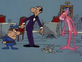 Screenshots from the 1978 DePatie Freleng cartoon Dietetic Pink