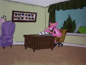 Screenshots from the 1978 DePatie Freleng cartoon Pink U.F.O.