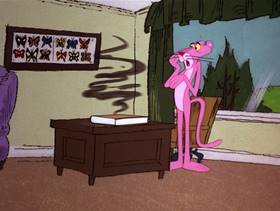 Screenshots from the 1978 DePatie Freleng cartoon Pink U.F.O.