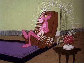 Screenshots from the 1978 DePatie Freleng cartoon Pink U.F.O.