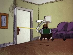 Screenshots from the 1978 DePatie Freleng cartoon Pink U.F.O.