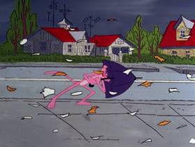 Screenshots from the 1978 DePatie Freleng cartoon Pink Daddy