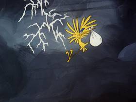 Screenshots from the 1978 DePatie Freleng cartoon Pink Daddy