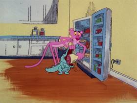 Screenshots from the 1978 DePatie Freleng cartoon Pink Daddy