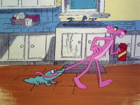Screenshots from the 1978 DePatie Freleng cartoon Pink Daddy