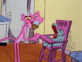 Screenshots from the 1978 DePatie Freleng cartoon Pink Daddy