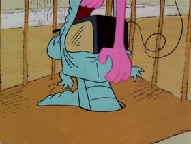 Screenshots from the 1978 DePatie Freleng cartoon Pink Daddy