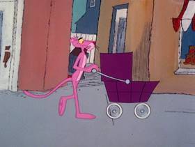 Screenshots from the 1978 DePatie Freleng cartoon Pink Daddy