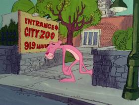 Screenshots from the 1978 DePatie Freleng cartoon Pink Daddy
