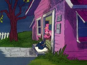 Screenshots from the 1978 DePatie Freleng cartoon Pink Daddy