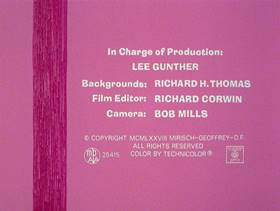 Screenshots from the 1978 DePatie Freleng cartoon Pink Daddy