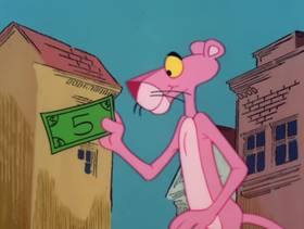 Screenshots from the 1978 DePatie Freleng cartoon Pink and Shovel