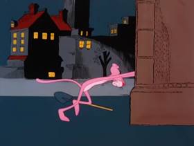 Screenshots from the 1978 DePatie Freleng cartoon Pink and Shovel