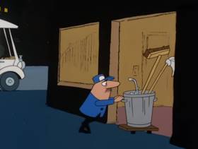 Screenshots from the 1978 DePatie Freleng cartoon Pink and Shovel