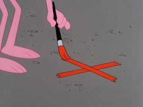 Screenshots from the 1978 DePatie Freleng cartoon Pink and Shovel