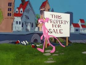 Screenshots from the 1978 DePatie Freleng cartoon Pink and Shovel