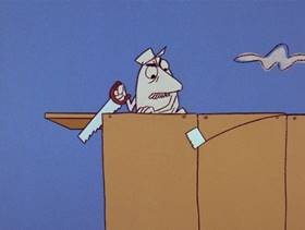 Screenshots from the 1978 DePatie Freleng cartoon Pinkologist