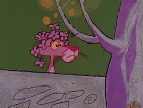 Screenshots from the 1978 DePatie Freleng cartoon Pinkologist