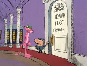 Screenshots from the 1978 DePatie Freleng cartoon Pink Press