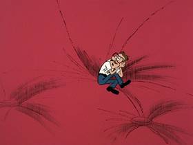 Screenshots from the 1978 DePatie Freleng cartoon Pink Press