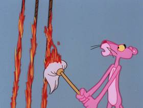 Screenshots from the 1978 DePatie Freleng cartoon Pink in the Drink