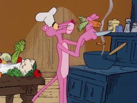 Screenshots from the 1978 DePatie Freleng cartoon Pink in the Drink
