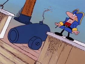 Screenshots from the 1978 DePatie Freleng cartoon Pink in the Drink