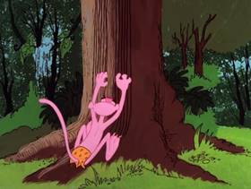 Screenshots from the 1978 DePatie Freleng cartoon Pink Bananas
