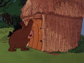 Screenshots from the 1978 DePatie Freleng cartoon Pink Bananas