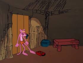 Screenshots from the 1978 DePatie Freleng cartoon Pink Bananas