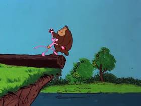 Screenshots from the 1978 DePatie Freleng cartoon Pink Bananas