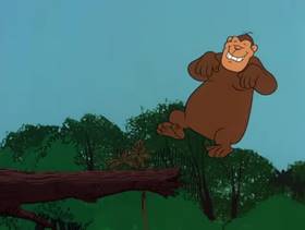 Screenshots from the 1978 DePatie Freleng cartoon Pink Bananas