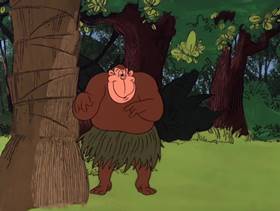 Screenshots from the 1978 DePatie Freleng cartoon Pink Bananas