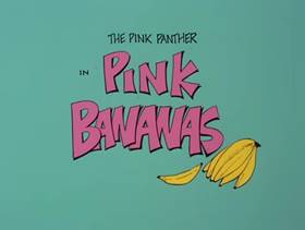 Screenshots from the 1978 DePatie Freleng cartoon Pink Bananas