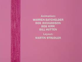 Screenshots from the 1978 DePatie Freleng cartoon Pink Bananas