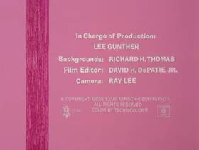 Screenshots from the 1978 DePatie Freleng cartoon Pink Bananas