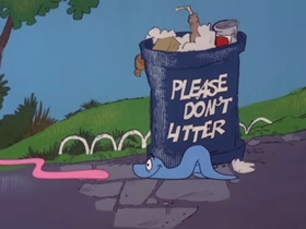 Screenshots from the 1978 DePatie Freleng cartoon PinkTails for Two