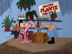 Screenshots from the 1978 DePatie Freleng cartoon PinkTails for Two