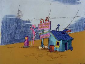 Screenshots from the 1978 DePatie Freleng cartoon Star Pink