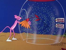 Screenshots from the 1978 DePatie Freleng cartoon Star Pink