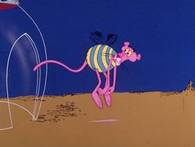 Screenshots from the 1978 DePatie Freleng cartoon Star Pink