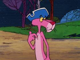 Screenshots from the 1978 DePatie Freleng cartoon Yankee Doodle Pink