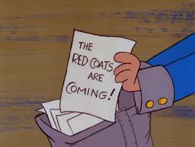 Screenshots from the 1978 DePatie Freleng cartoon Yankee Doodle Pink