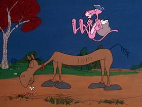 Screenshots from the 1978 DePatie Freleng cartoon Yankee Doodle Pink