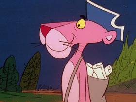 Screenshots from the 1978 DePatie Freleng cartoon Yankee Doodle Pink