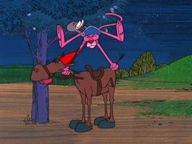 Screenshots from the 1978 DePatie Freleng cartoon Yankee Doodle Pink