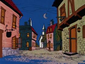 Screenshots from the 1978 DePatie Freleng cartoon Yankee Doodle Pink