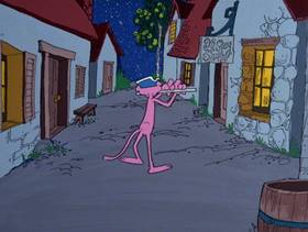 Screenshots from the 1978 DePatie Freleng cartoon Yankee Doodle Pink