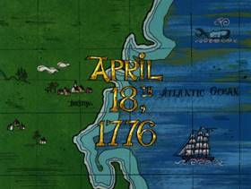 Screenshots from the 1978 DePatie Freleng cartoon Yankee Doodle Pink