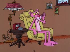 Screenshots from the 1978 DePatie Freleng cartoon Pet Pink Pebbles